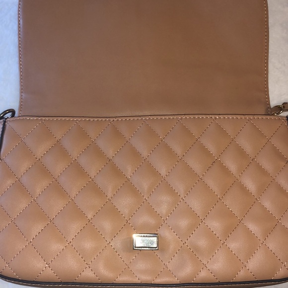 Tan brown crossbody quilted bag - Picture 6 of 8